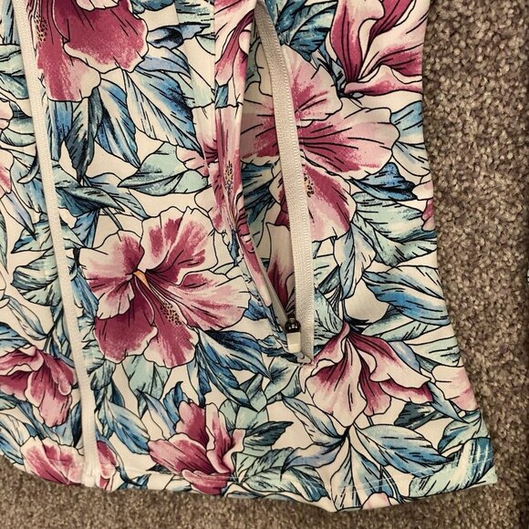 Tommy Bahama Active Women's Full Zip Jacket Floral Zipped Pockets Size XS NWT - Picture 4 of 13